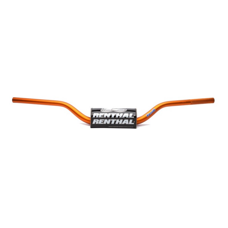 Guidon Ø28,6mm sans barre RENTHAL Fatbar® KTM SX 85 13-15  orange/ mousse noire