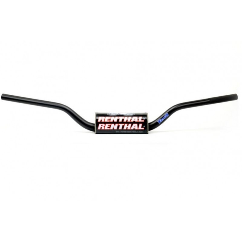 Guidon Ø28,6mm sans barre RENTHAL Fatbar® McGrath short KTM bleu / mousse noire