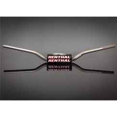 Guidon Ø28,6mm sans barre RENTHAL Fatbar® Enduro titane Honda CRF450R/RX