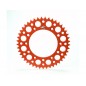 Couronne RENTHAL Ultralight™ 48 dents alu anti-boue pas 520 type 224U orange