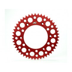 Couronne RENTHAL Ultralight™ 49 dents alu anti-boue pas 420 type 189U rouge