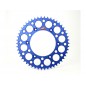 Couronne RENTHAL Ultralight™ 48 dents alu anti-boue pas 520 type 224U anodisé bleu Husqvarna