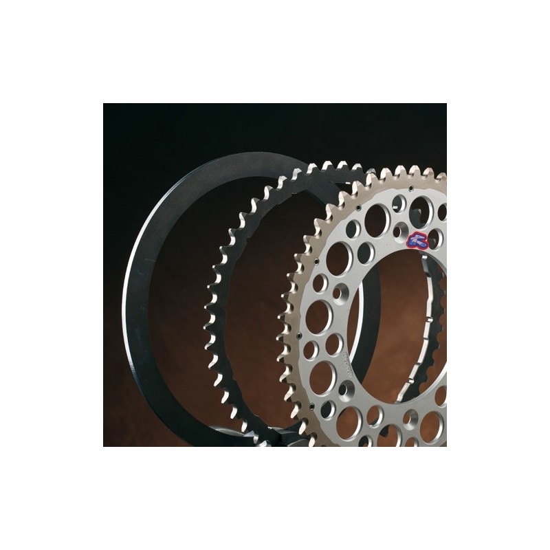 Couronne RENTHAL Twinring® 50 dents Ultra-light anti-boue anodisé dur pas 520 type 1120 vert