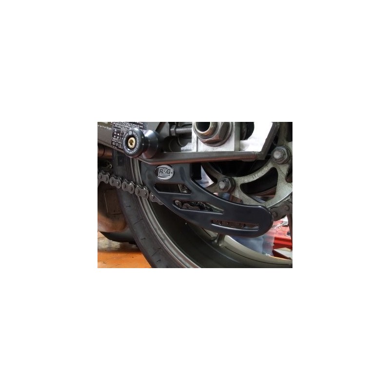 Protège couronne (dent de requin) R&G RACING ABS noir Triumph