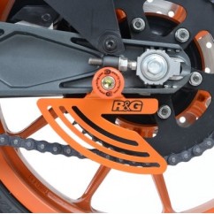 Protège couronne R&G RACING aluminium orange KTM RC125/200/390