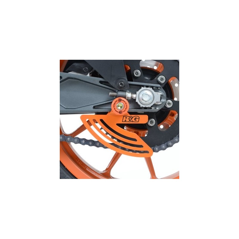 Protège couronne R&G RACING aluminium orange KTM RC125/200/390