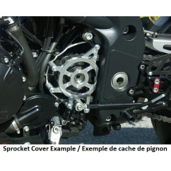 Carter de pignon de sortie de boite LSL Clubman noir Triumph Speed Triple 1050