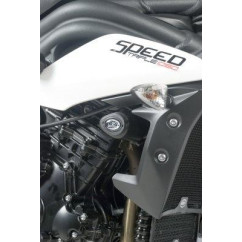 Tampons de protection R&G RACING Aero noir Triumph Speed Triple 1050/R / Speed 94/R