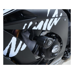 Kit tampons de protection R&G RACING Aero noir Kawasaki ZX-R10