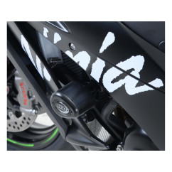 Kit tampons de protection R&G RACING Aero noir Kawasaki ZX-R10