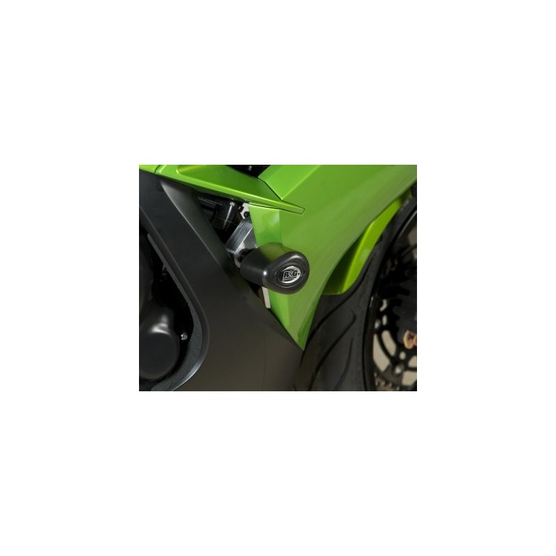 Tampons de protection R&G RACING Aero noir Kawasaki ER6-F