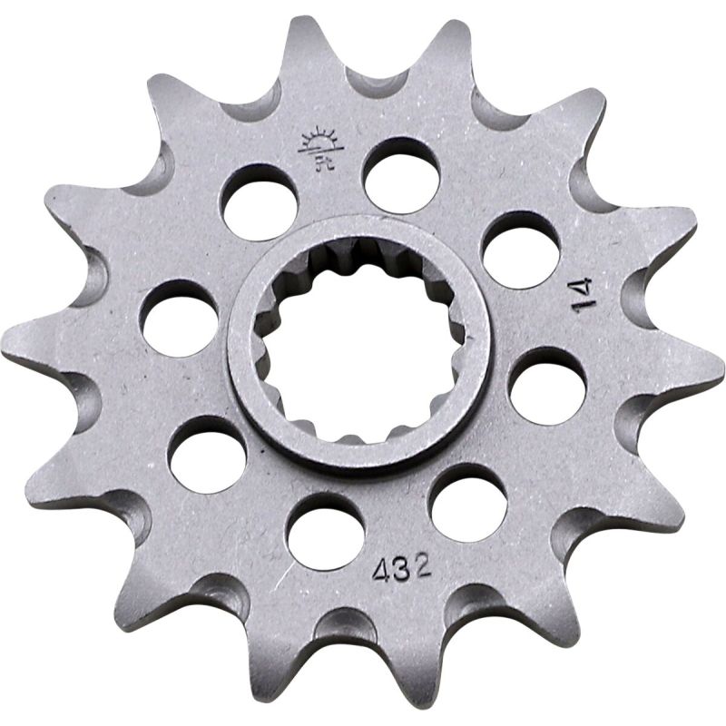 JTF432.14SC FRONT SELF CLEANING SPROCKET 14 TEETH 520 PITCH NATURAL STEEL