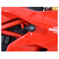 Tampons de protection R&G RACING Aero noir sans percage Ducati Supersport