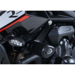 Tampons de protection R&G RACING Aero noir Triumph Street Triple 