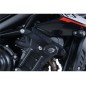 Tampons de protection R&G RACING Aero noir Triumph Street Triple 