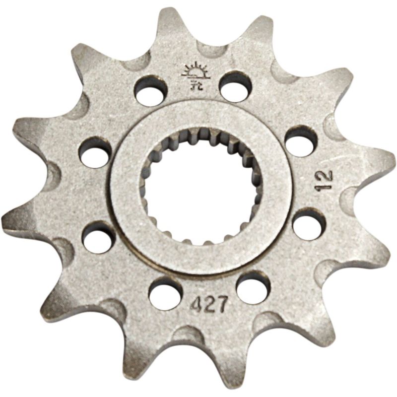 JTF427.12SC FRONT SELF CLEANING SPROCKET 12 TEETH 520 PITCH NATURAL CHROMOLY STEEL ALLOY