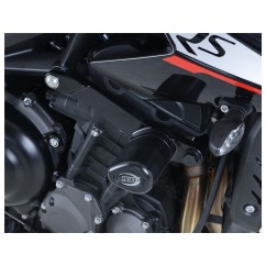 Tampons de protection R&G RACING Aero noir Triumph Street Triple 