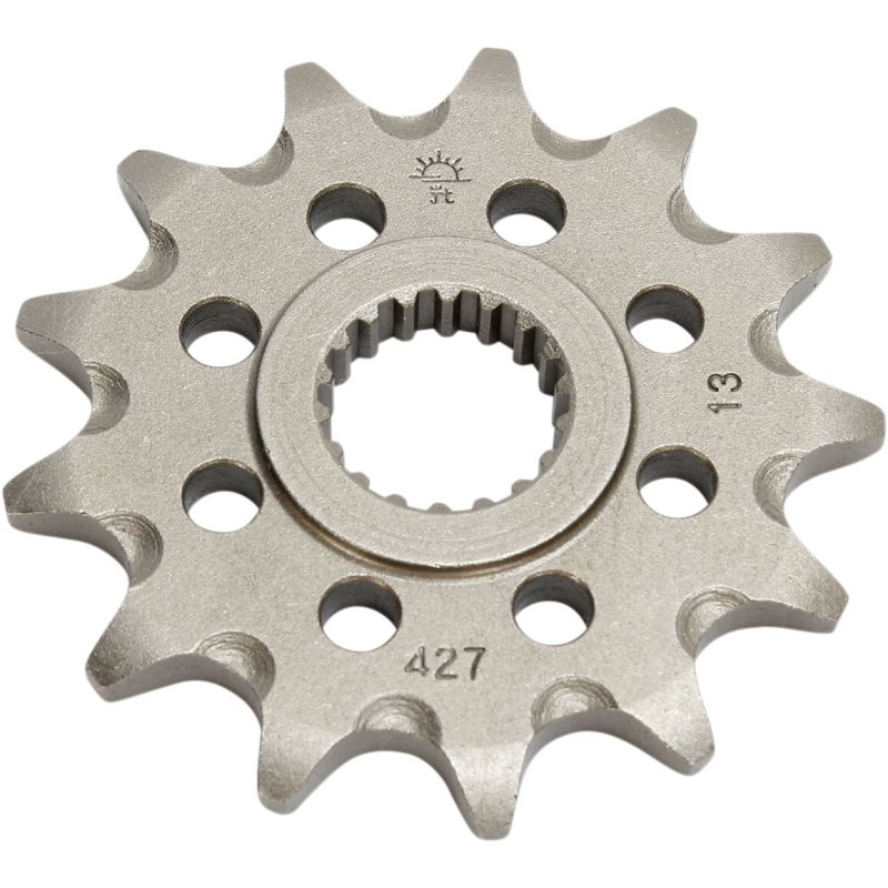 JTF427.13SC FRONT SELF CLEANING SPROCKET 13 TEETH 520 PITCH NATURAL CHROMOLY STEEL ALLOY
