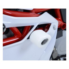 Tampons de protection R&G RACING Aero blanc (sans perçage) MV Agusta F4 1000R