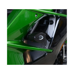 Tampons de protection R&G RACING Aero noir Kawasaki H2 SX