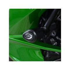 Tampons de protection R&G RACING Aero noir Kawasaki H2 SX