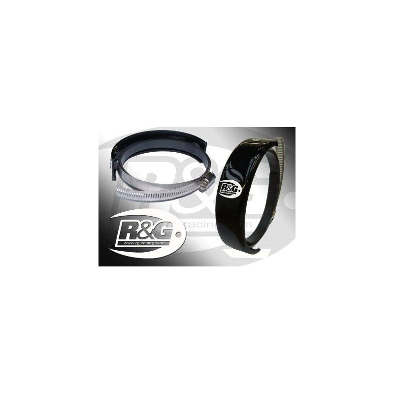 Protection de silencieux rond R&G RACING noir Ø140-165mm