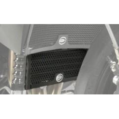 Protection de radiateur (huile) R&G RACING noir Triumph Speed 94/R / Speed Triple 1050/R