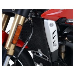 Protection de radiateur R&G RACING alu noir Triumph Speed Triple 1050 R