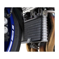 Protection de Radiateur d'huile R&G RACING bleu foncé Yamaha MT-10