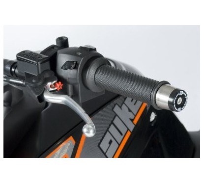 Embouts de guidon R&G RACING noir KTM