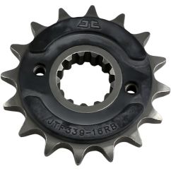 JTF339.16RB FRONT RUBBER CUSHIONED SPROCKET 16 TEETH 50 PITCH NATURAL SCM420 CHROMOLY STEEL ALLOY