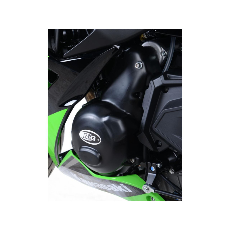 Couvre-carter gauche R&G RACING noir Kawasaki Z650