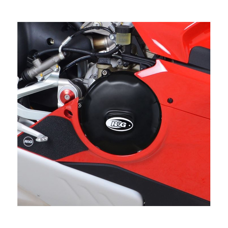 Couvre-carter d'embrayage R&G RACING noir Ducati Panigale V4/V4S