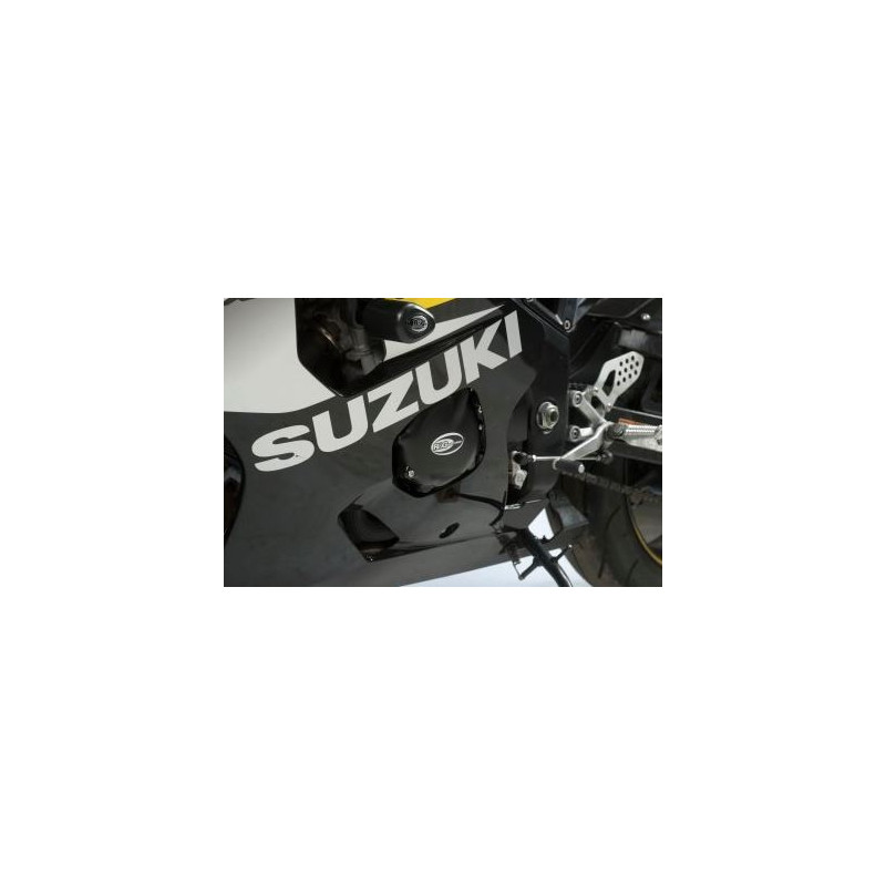 Kit couvre-carter R&G RACING noir Suzuki GSX-R600 (2 pièces)