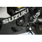 Kit couvre-carter R&G RACING noir Suzuki GSX-R600 (2 pièces)