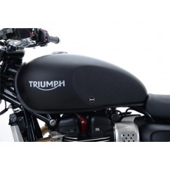 Kit grip de réservoir R&G RACING 2 pièces noir Triumph Street Twin