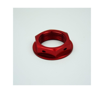 Ecrou de colonne de direction SCAR rouge Honda CRF250/450R