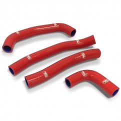 Durites de radiateur SAMCO type origine rouge - 6 durites Honda CRF450R/RX