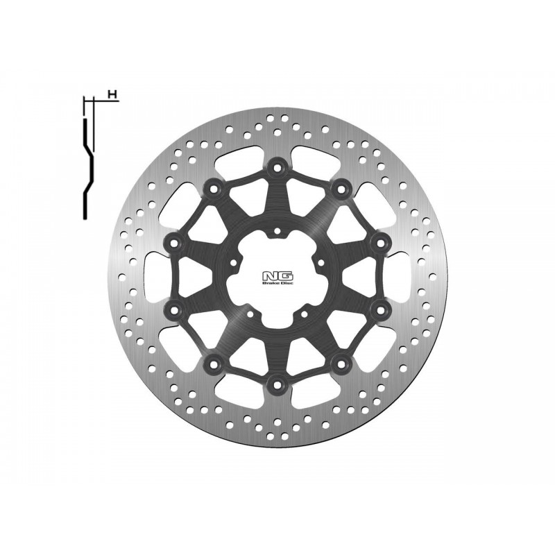 Disque de frein NG 1517 rond flottant