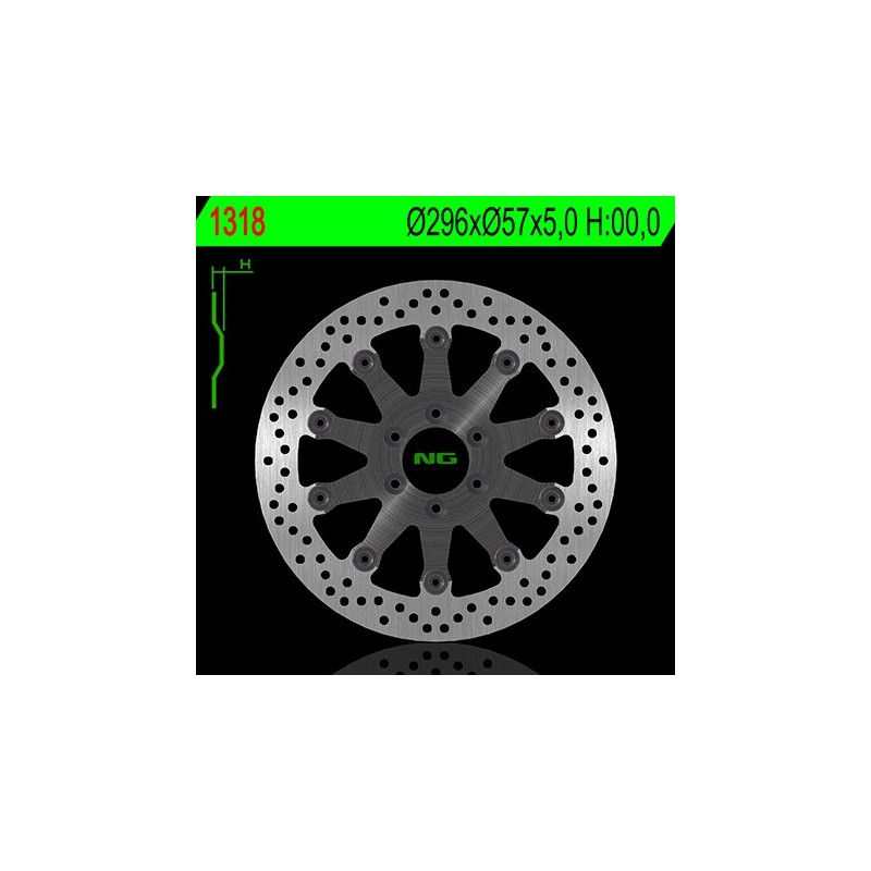 Disque de frein NG 1318 rond flottant