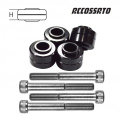 Kit 4 entretoises + 4 vis ACCOSSATO - 7.5mm à 15.5mm