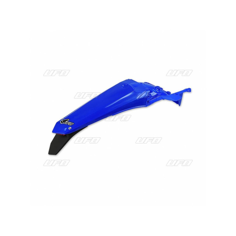 Garde-boue arrière + support de plaque avec feu UFO bleu Yamaha WR250F