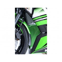 Protection de radiateur R&G RACING alu vert Kawasaki Ninja 650