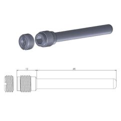BRAKE PAD PIN OEM REPLACEMENT - 17020377