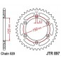 Couronne JT SPROCKETS 52 dents acier standard pas 520 type 897