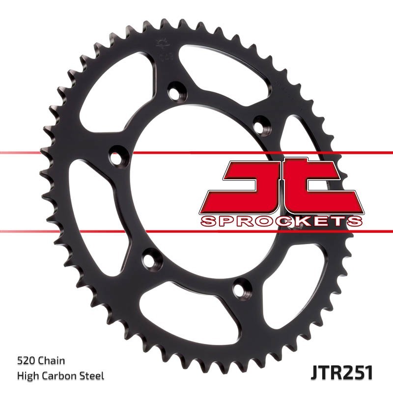 Couronne JT SPROCKETS 51 dents acier standard pas 520 type 251