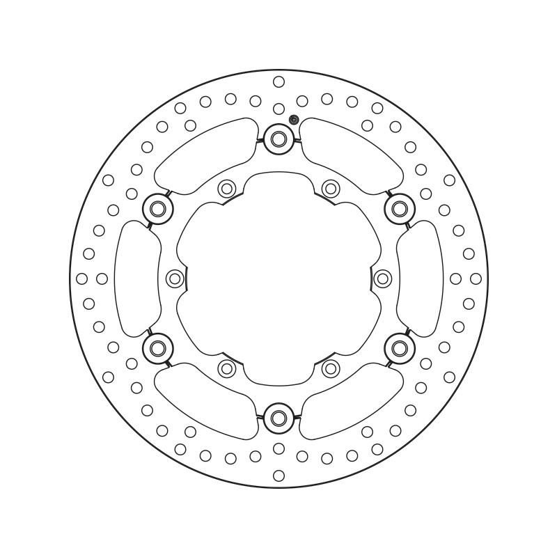 Disque de frein BREMBO Oro 78B40848 rond flottant