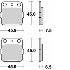 Plaquettes de frein BRAKING 686CM44 métal fritté