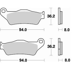 Plaquettes de frein BRAKING 746CM46 métal fritté