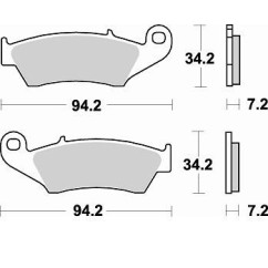 Plaquettes de frein BRAKING 772CM46 métal fritté